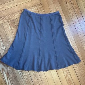 Horney Toad A-line, Long Skater Skirt, Elephant Grey, Natural Fabrics